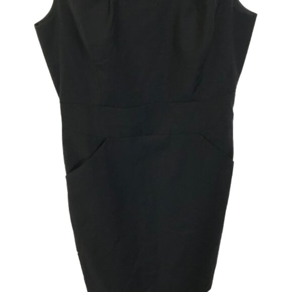 NWT J. Crew Suiting Womens Size 6 Black 100% Wool Knee-Length Sheath Dress NEW - Picture 4 of 6